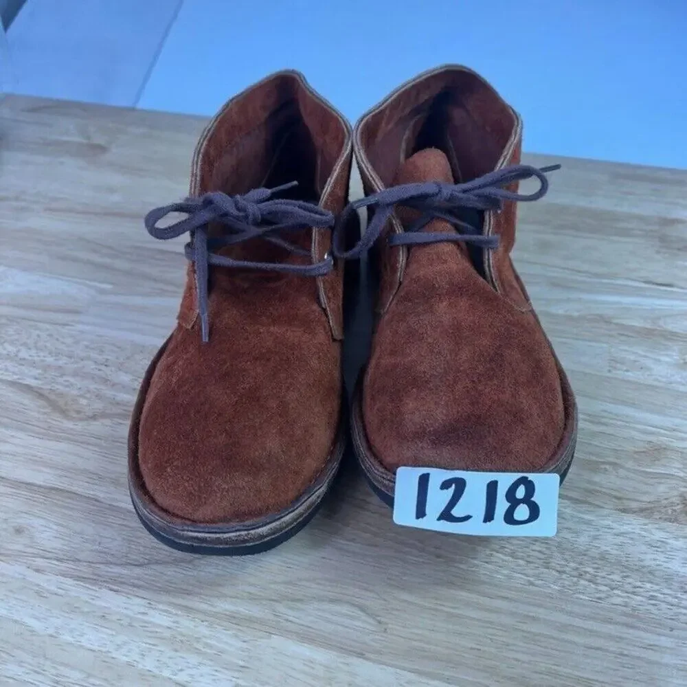 Chukka Boots Men's Suede Leather Brown Formal Casual Handcrafted Lace Up Comfort